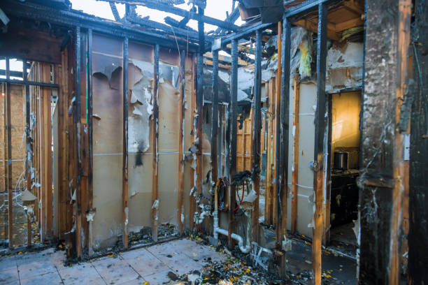Professional Fire Damage Removal technician working in Piketon, OH
